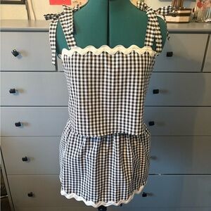 Black and White Ghingam Set 21 Saints